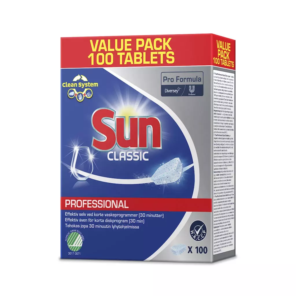 Sun Pro Formula 100949339, Classic Dishwasher Tablets 100 pcs, image 1