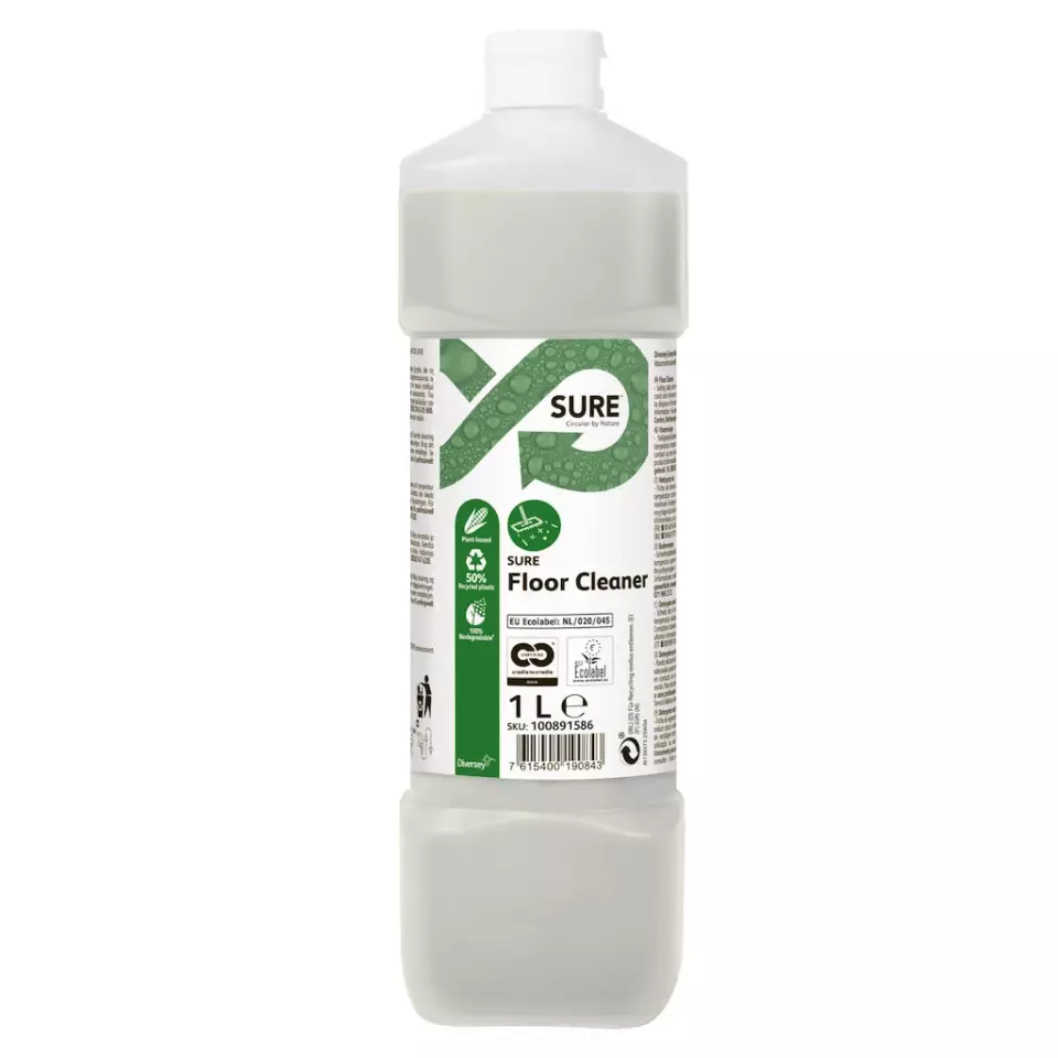 SURE 100891586, Floor Cleaner 1L - Low-Foaming Multi-Purpose Cleaner for Manual and Machine Methods, image 1, gallery thumbnail