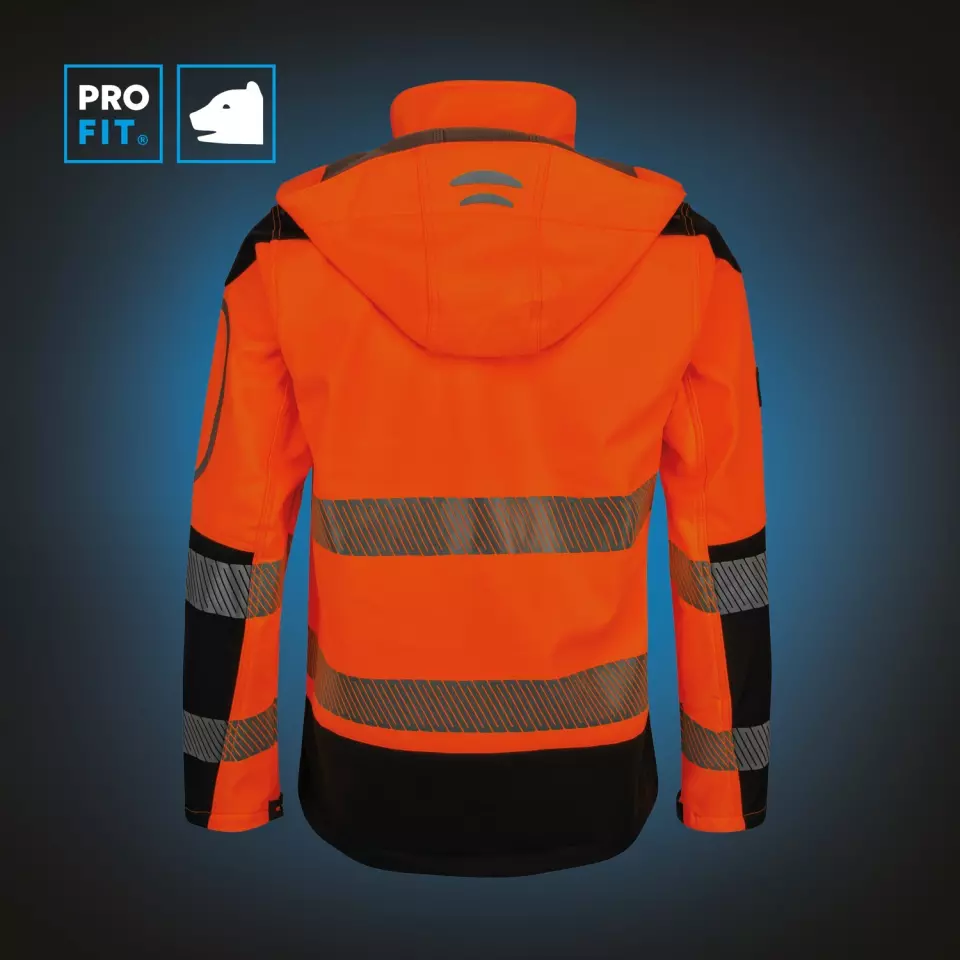 PRO FIT 981, Warnschutz Softshelljacke, image 4, gallery thumbnail