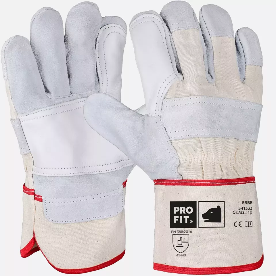 PRO FIT 541333, Cow Split Leather Work Glove, image 1, gallery thumbnail