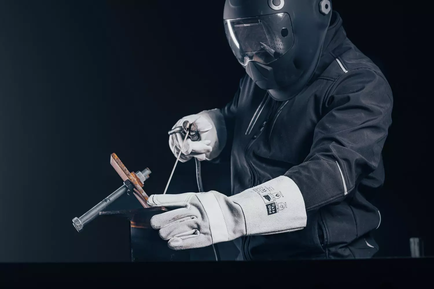 PRO FIT 531822, Welding Glove Combi Cowhide, Size 10, image 5