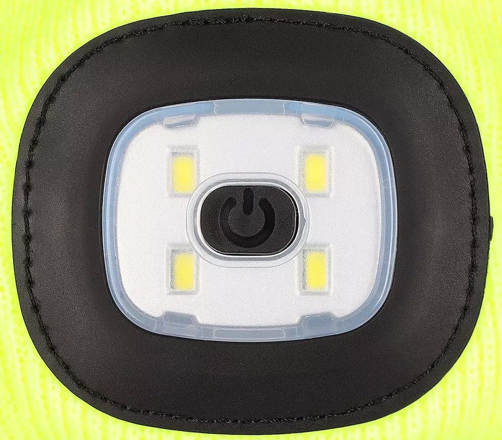 PRO FIT 210111, Beanie with Light, Neon Yellow, image 3