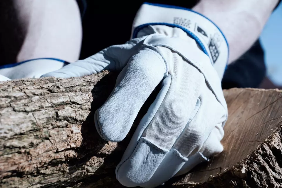 PRO FIT 554113, Cow Grain Leather Work Gloves, image 2, gallery thumbnail