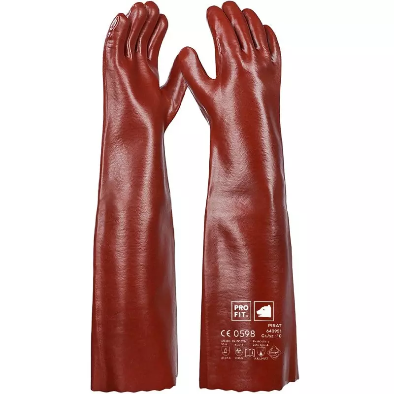 PRO FIT 640951, PVC Chemical Resistant Gloves 10, image 1, gallery thumbnail