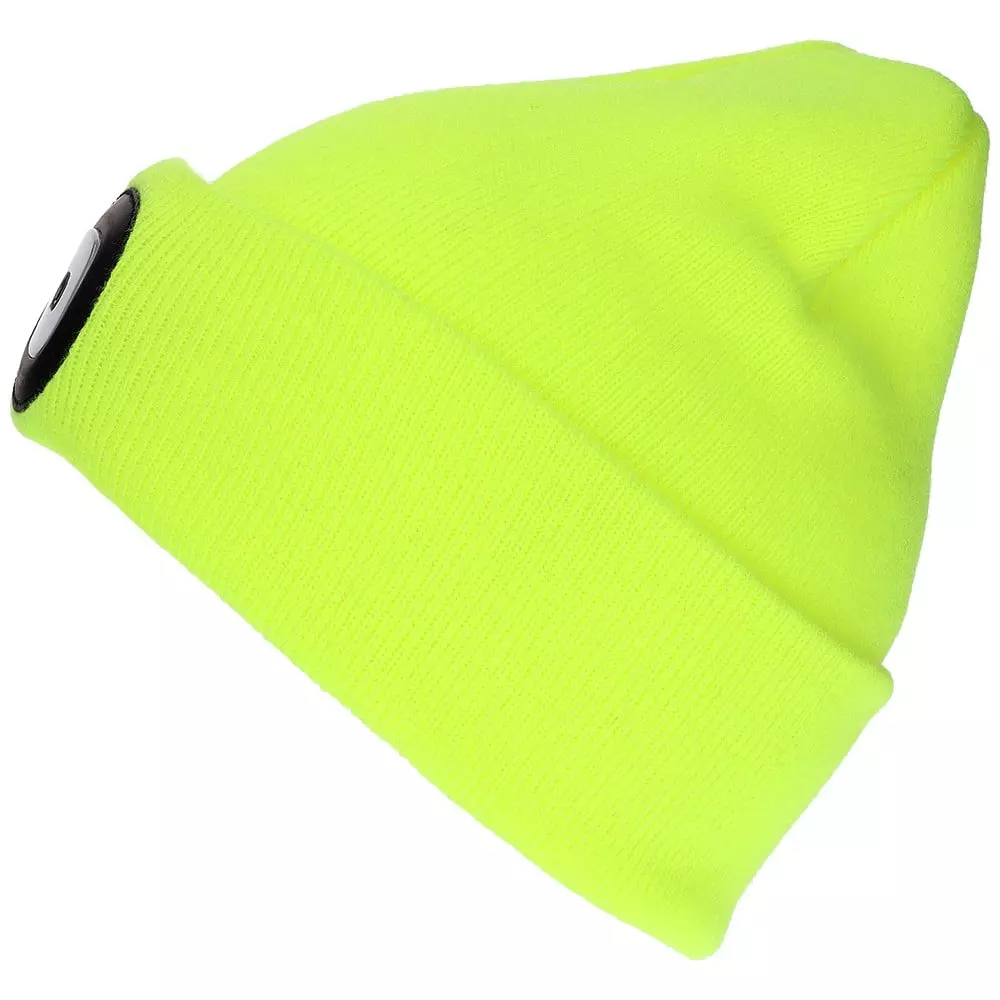 PRO FIT 210111, Beanie with Light, Neon Yellow, image 2