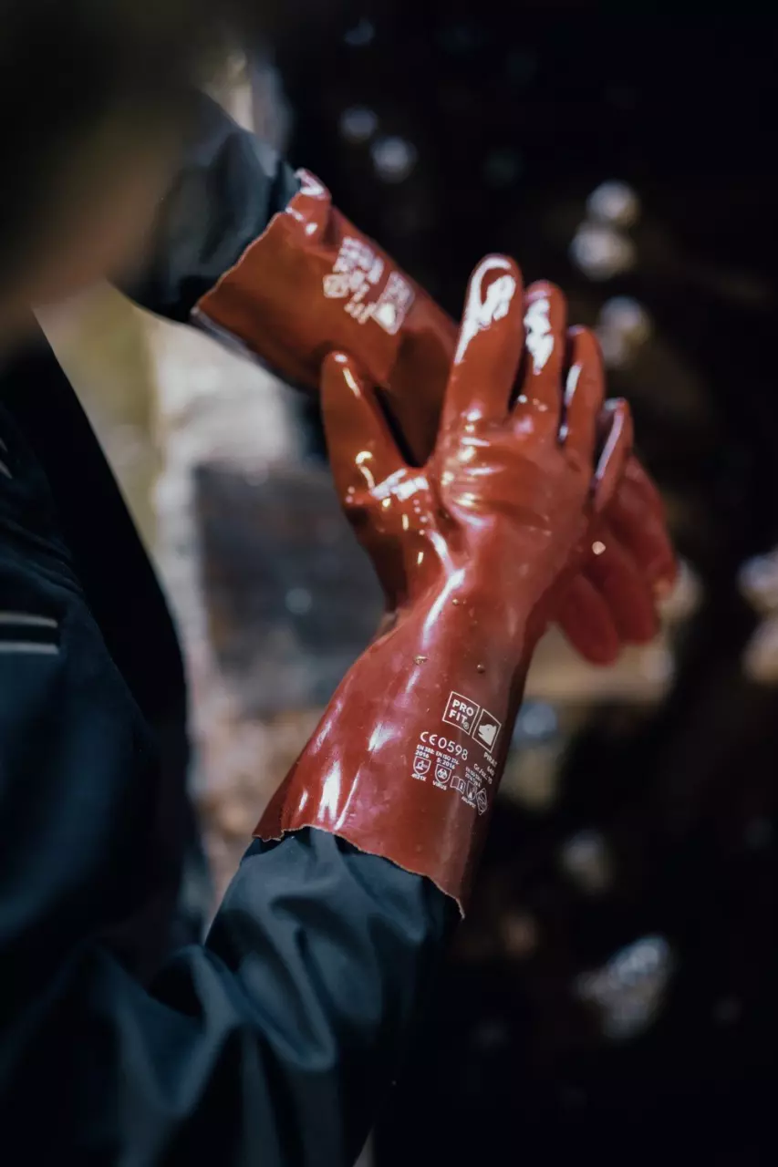 PRO FIT 640, PVC Chemical Protection Gloves, image 4, gallery thumbnail