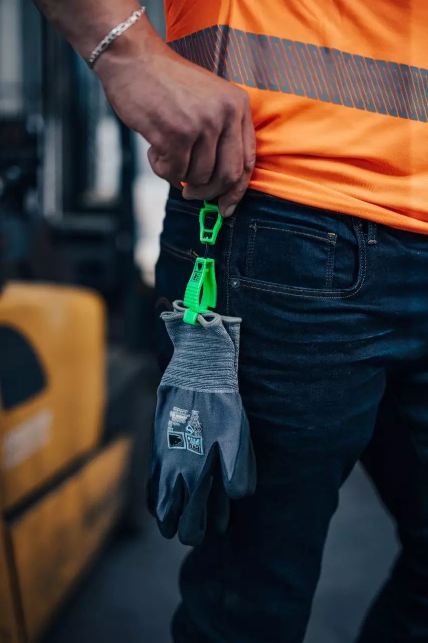 PRO FIT 000103, Glove Clip, Neon Green, image 2, gallery thumbnail