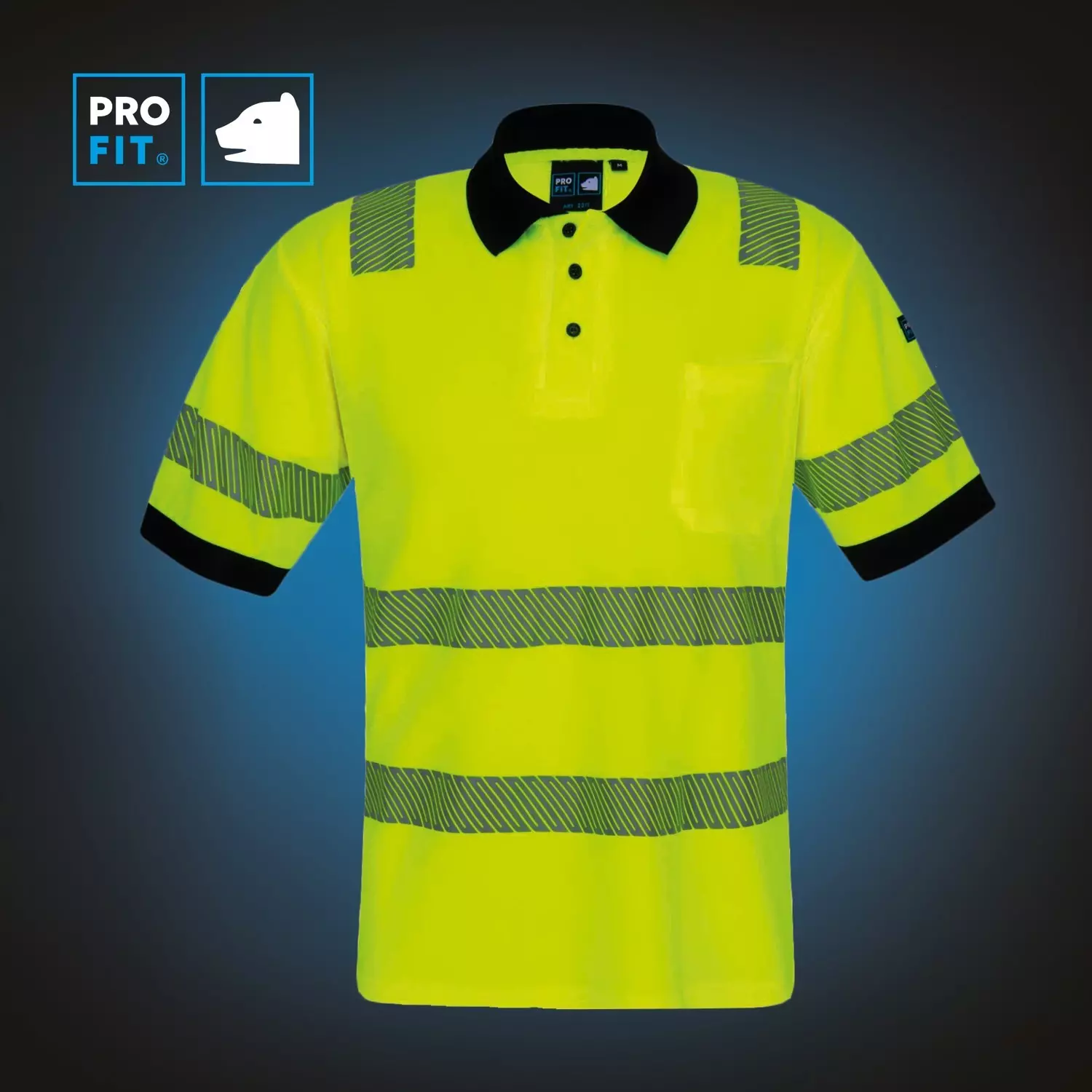 PRO FIT 2211, High visibility polo shirt, image 2