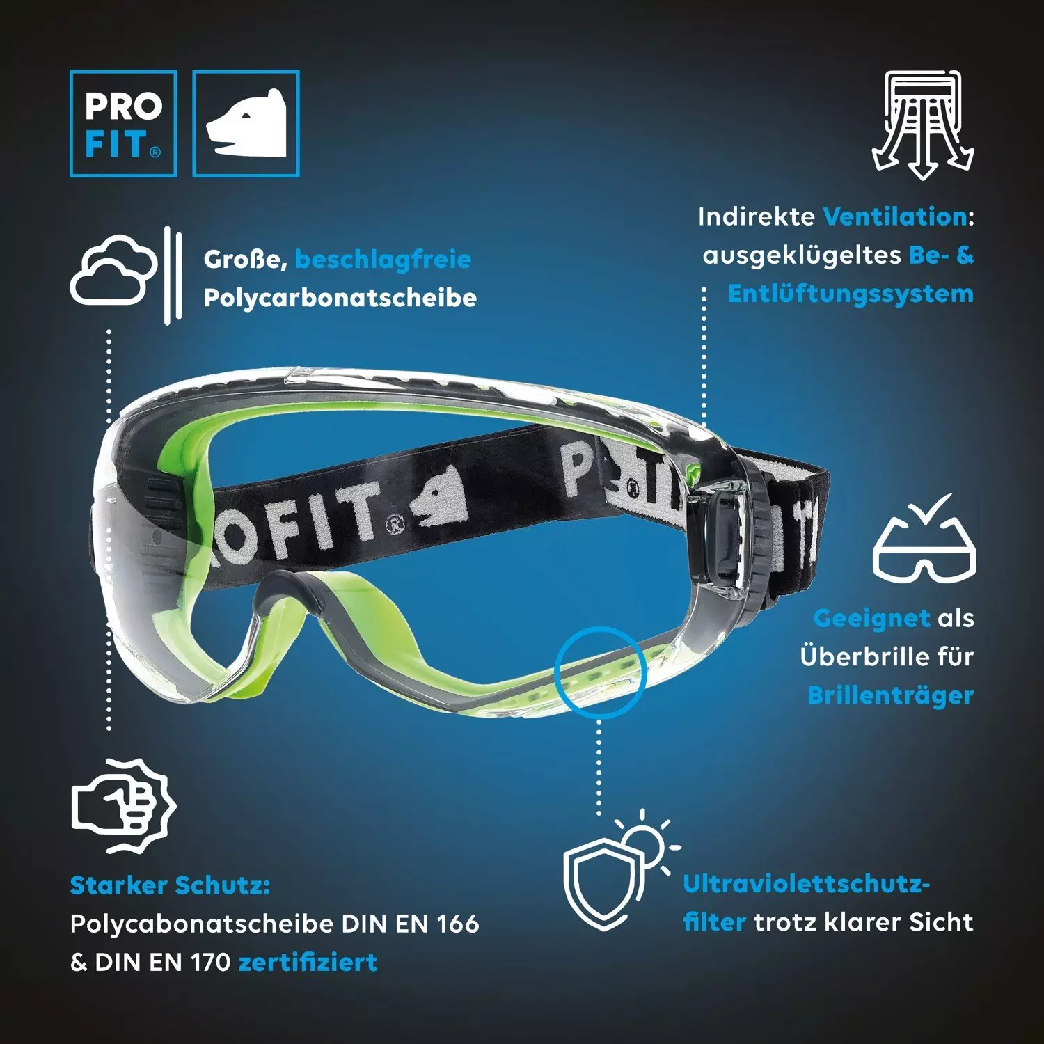 PRO FIT 8114, T-Spex Safety Goggles, image 3