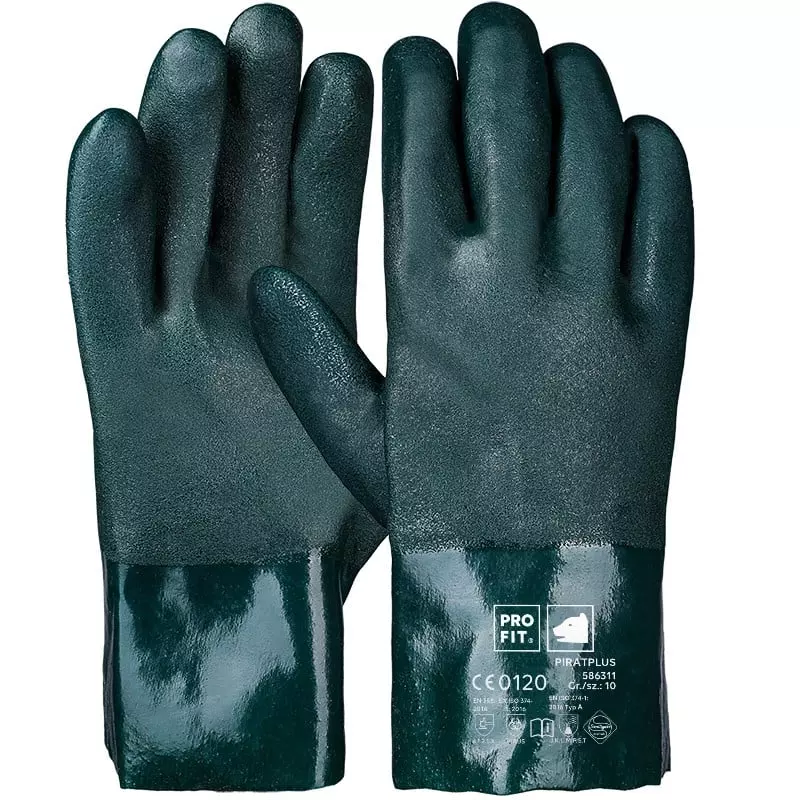 PRO FIT 586311, PVC Chemical Protection Gloves, image 1