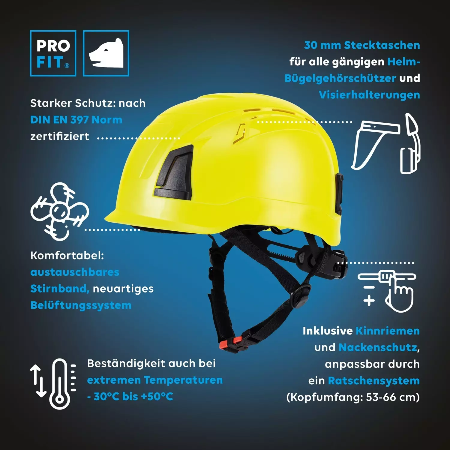 PRO FIT 156617, Pro Cap D!-Rock Suojakypärä, image 4