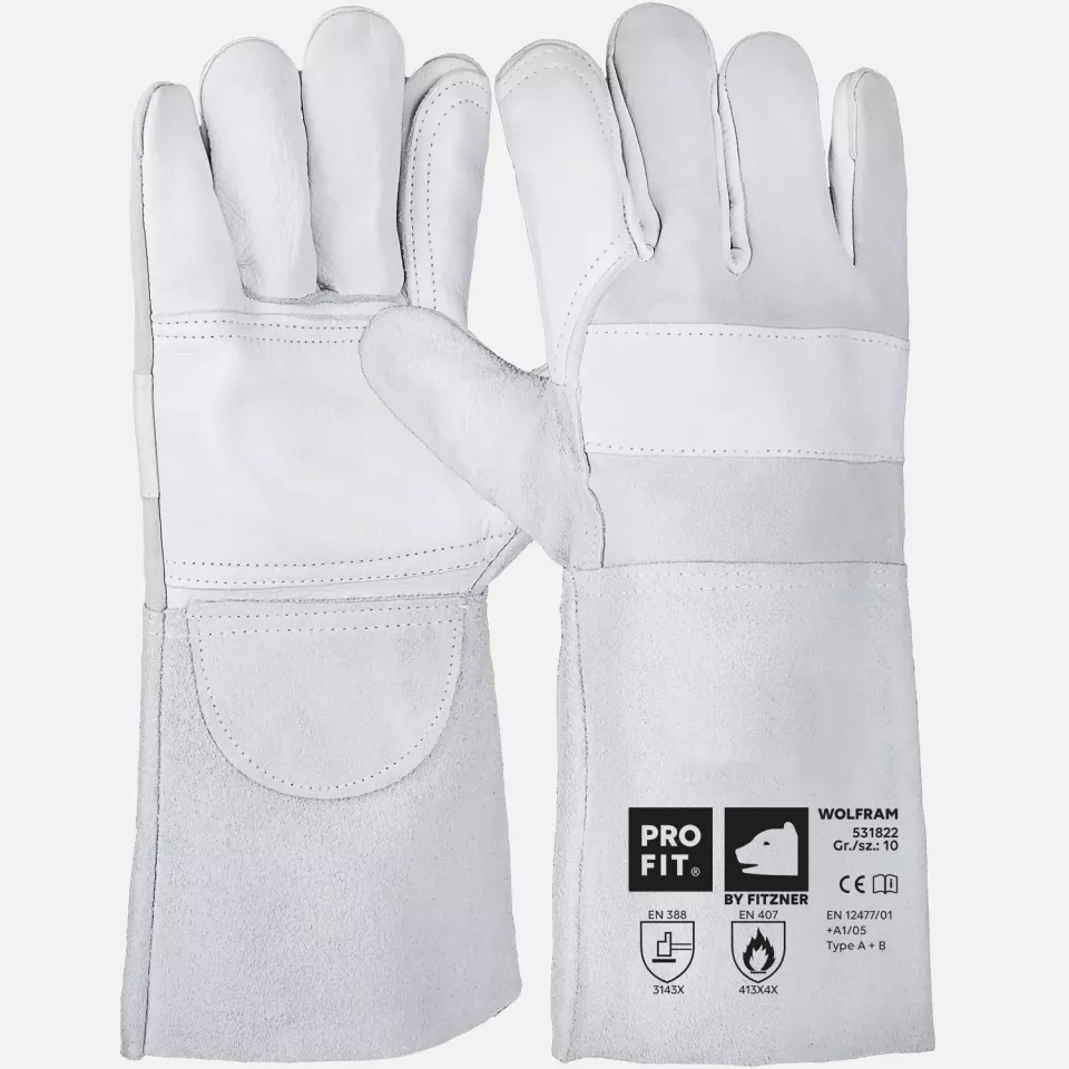 PRO FIT 531822, Welding Glove Combi Cowhide, Size 10, image 1, gallery thumbnail