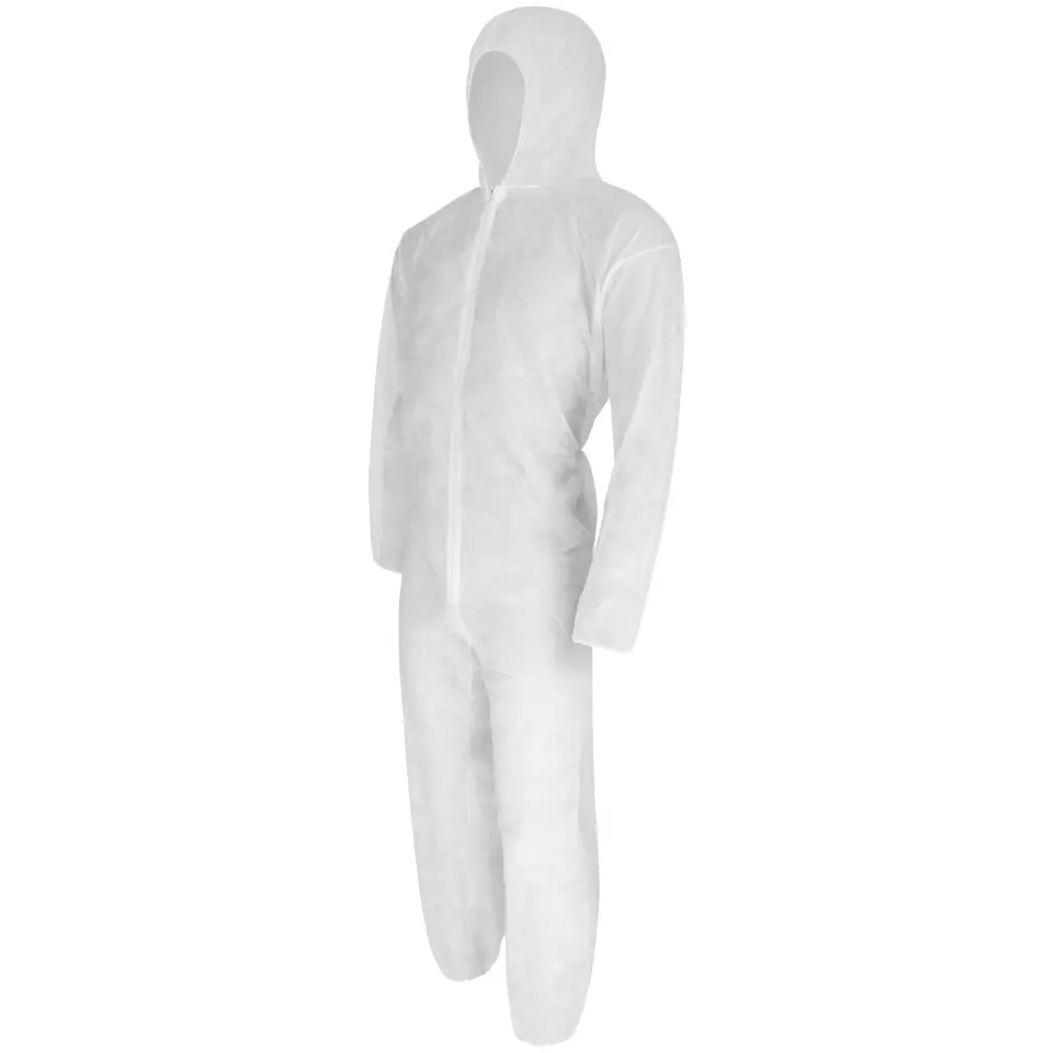 PRO FIT 1430, PP Protective Coverall, White, image 2, gallery thumbnail