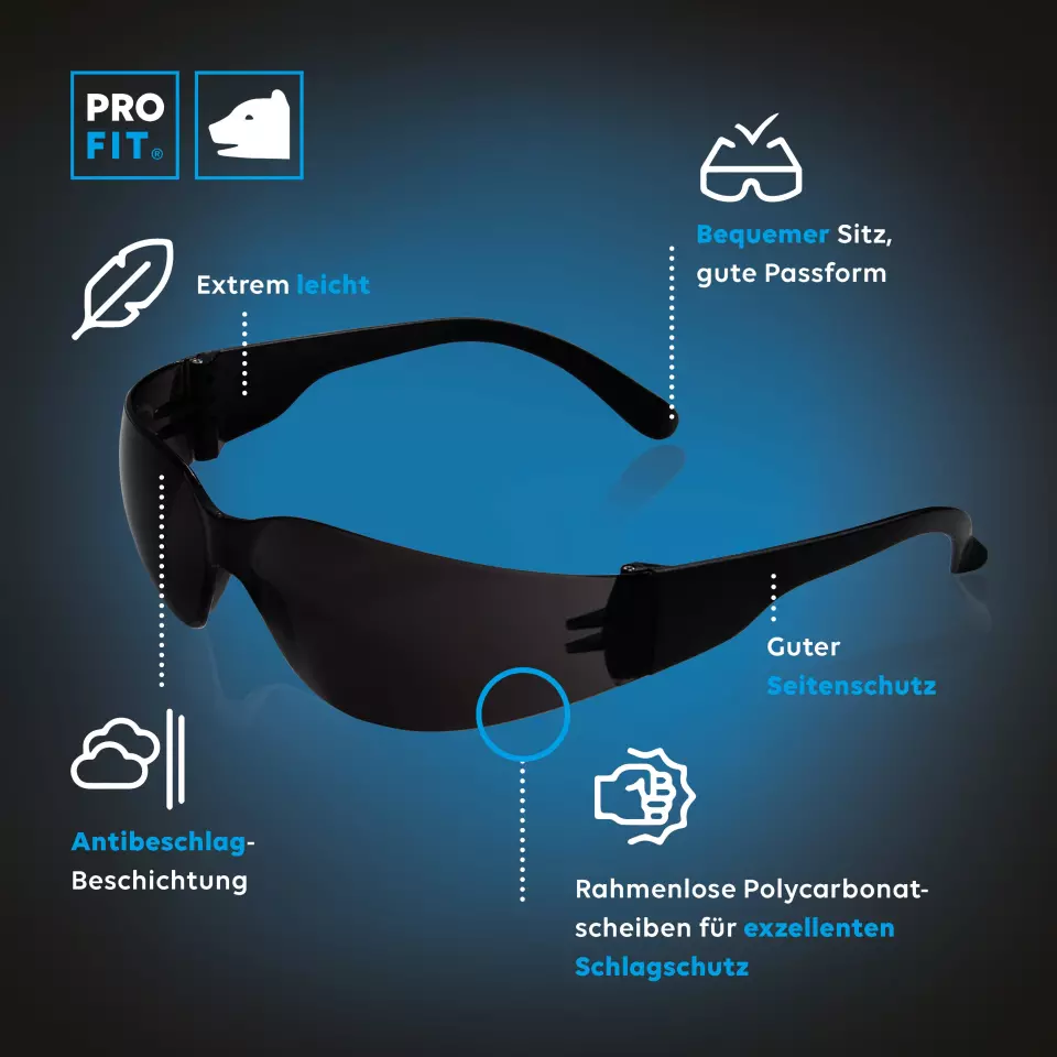 PRO FIT 8329, Light Safety Glasses, image 4, gallery thumbnail