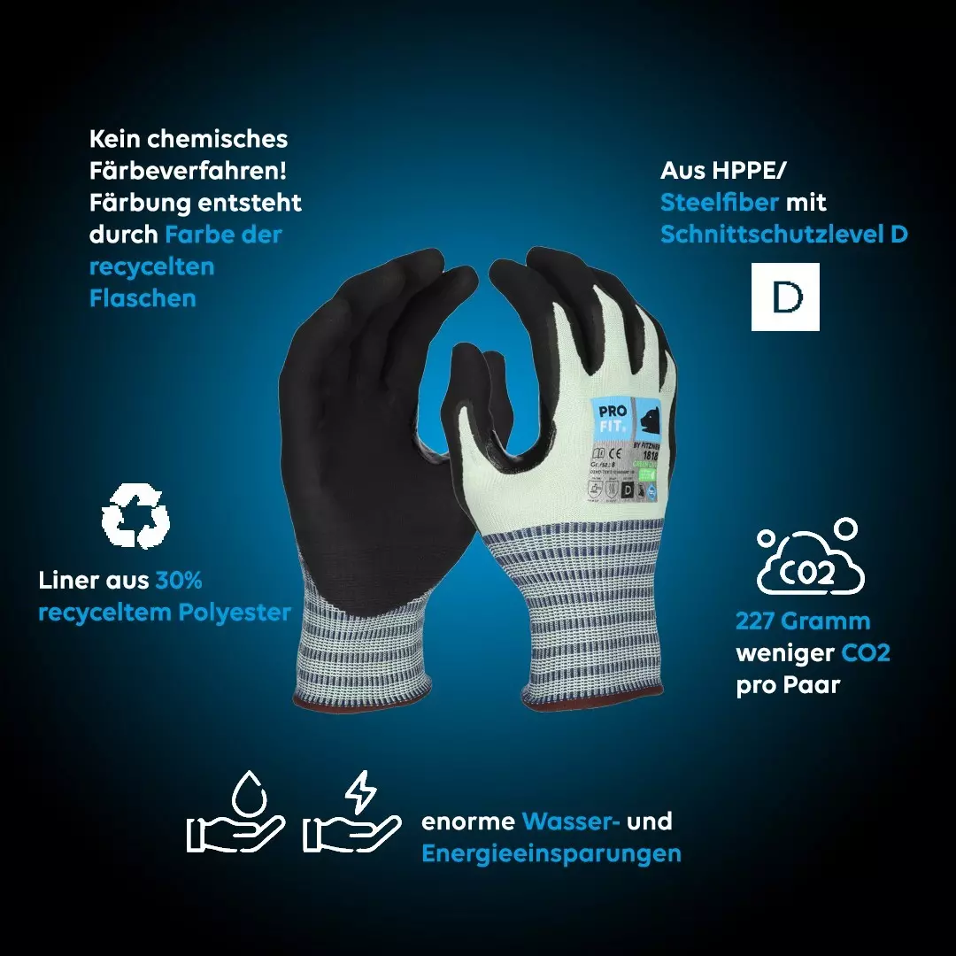 PRO FIT 1818, Nitrile Cut Protection Glove, image 2