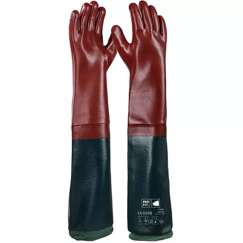 PRO FIT 640952, PVC Chemical Resistant Gloves 10, image 1, gallery thumbnail