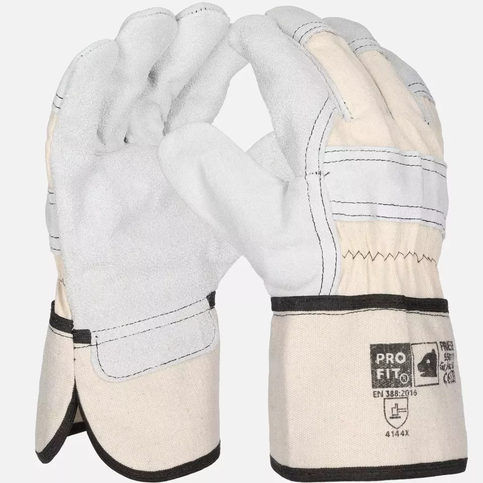 PRO FIT 550113, Cow Split Leather Work Gloves, image 1, gallery thumbnail