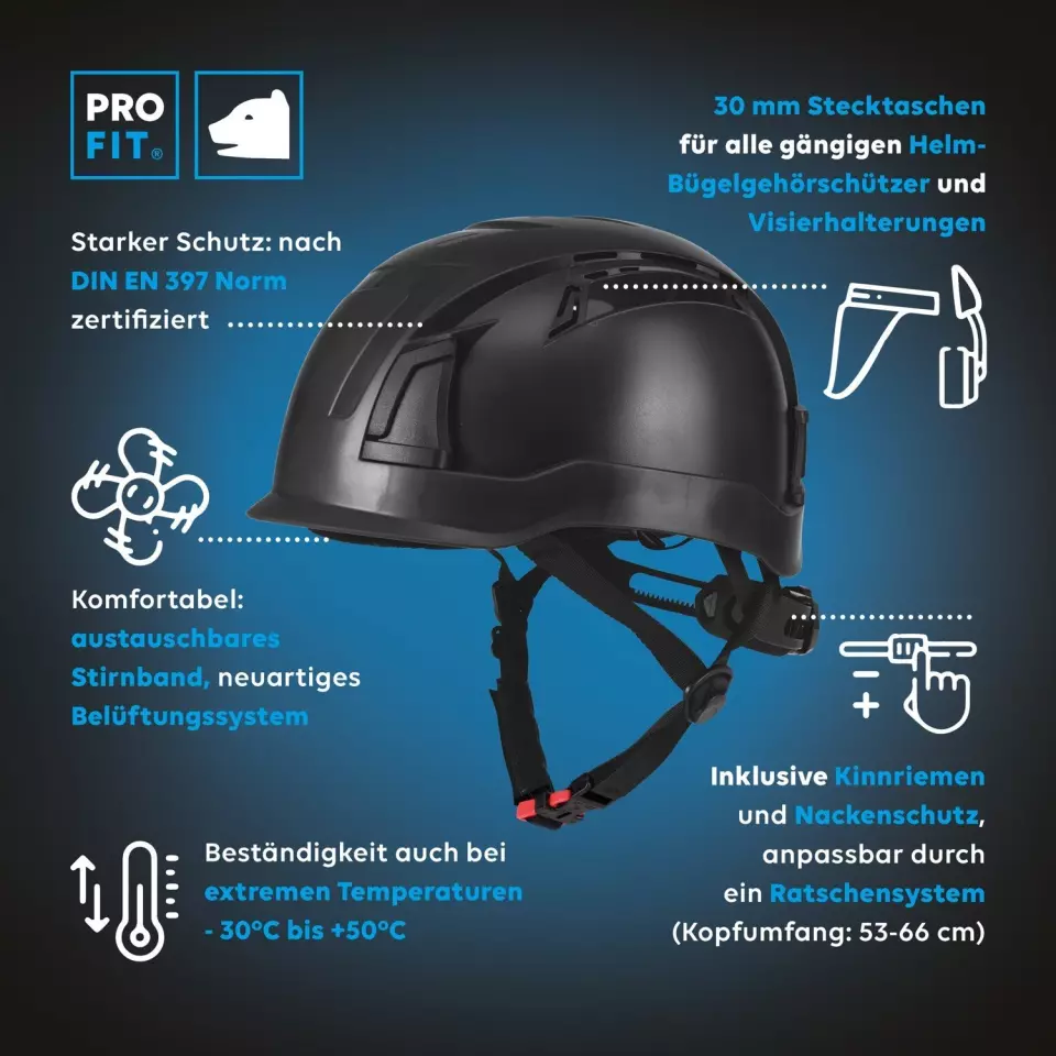 PRO FIT 156615, Pro Cap D!-Rock Safety Helmet, image 4, gallery thumbnail