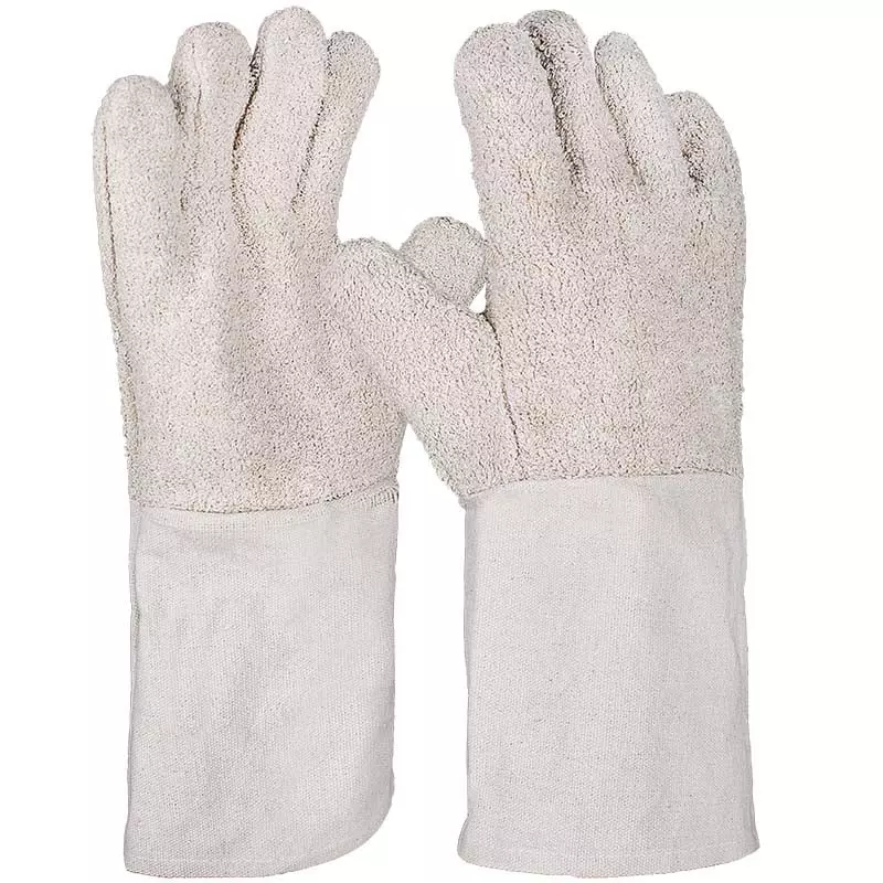 PRO FIT 670911, Cotton Terry Glove, 35 cm, with Canvas Cuff