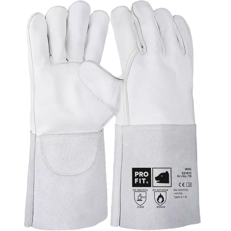 PRO FIT 551811, TIG Welding Glove Cow Nappa Leather, Size 10, image 1, gallery thumbnail
