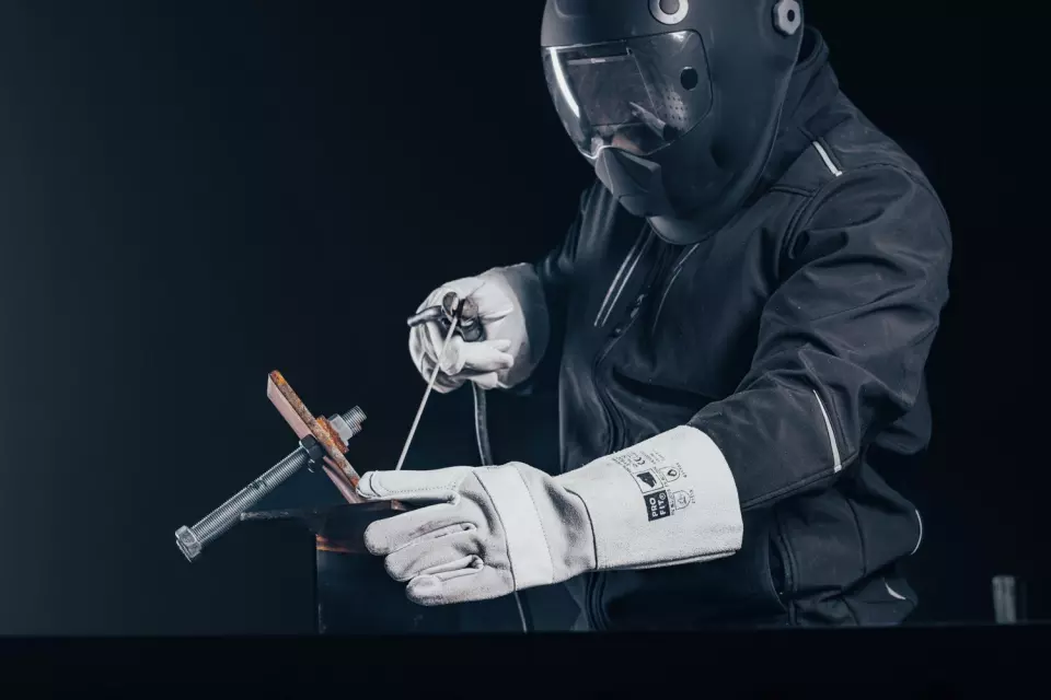 PRO FIT 531822, Welding Glove Combi Cowhide, Size 10, image 5, gallery thumbnail