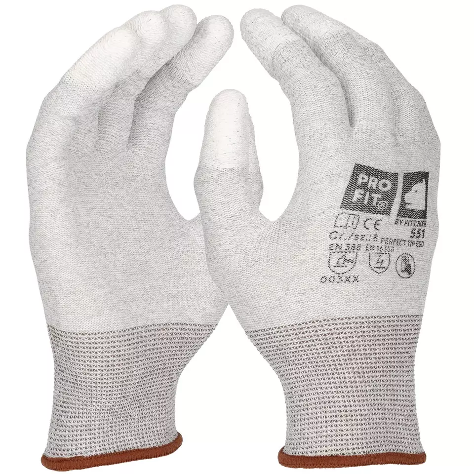 PRO FIT 551, Perfect tip esd ESD Glove, image 1, gallery thumbnail