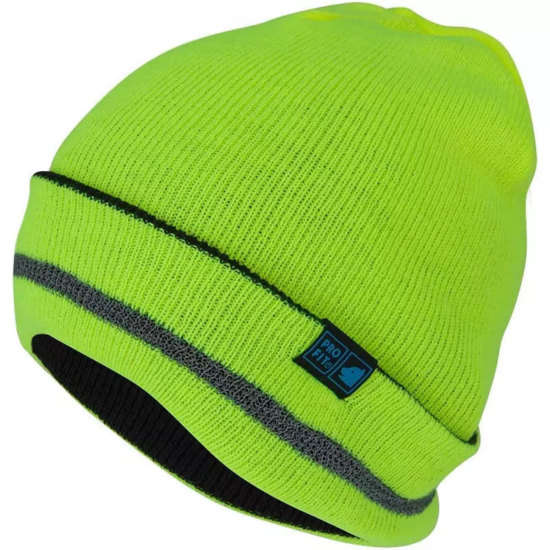 PRO FIT 230111, Reversible Beanie Black/Neon Yellow, image 1, gallery thumbnail