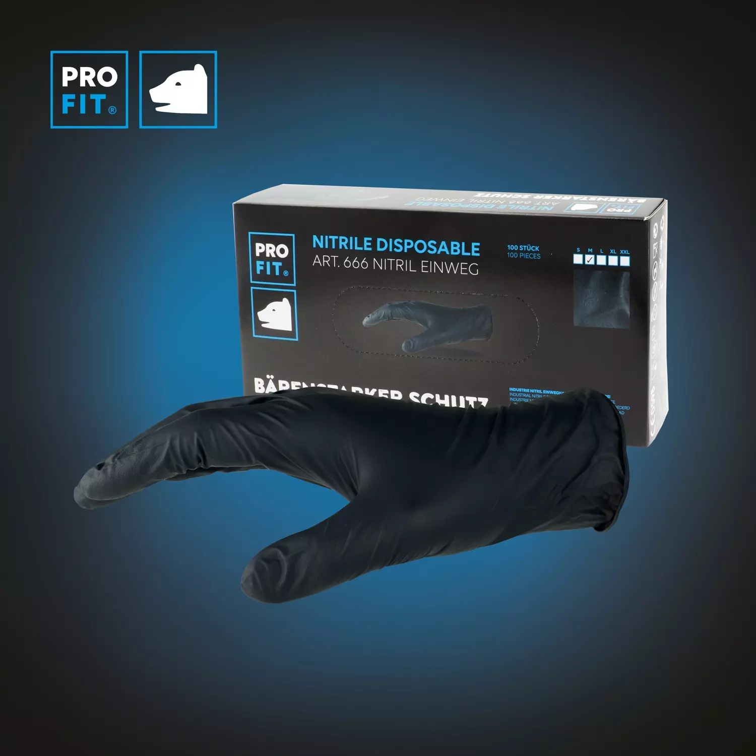 PRO FIT 666, Disposable Nitrile Gloves, image 3