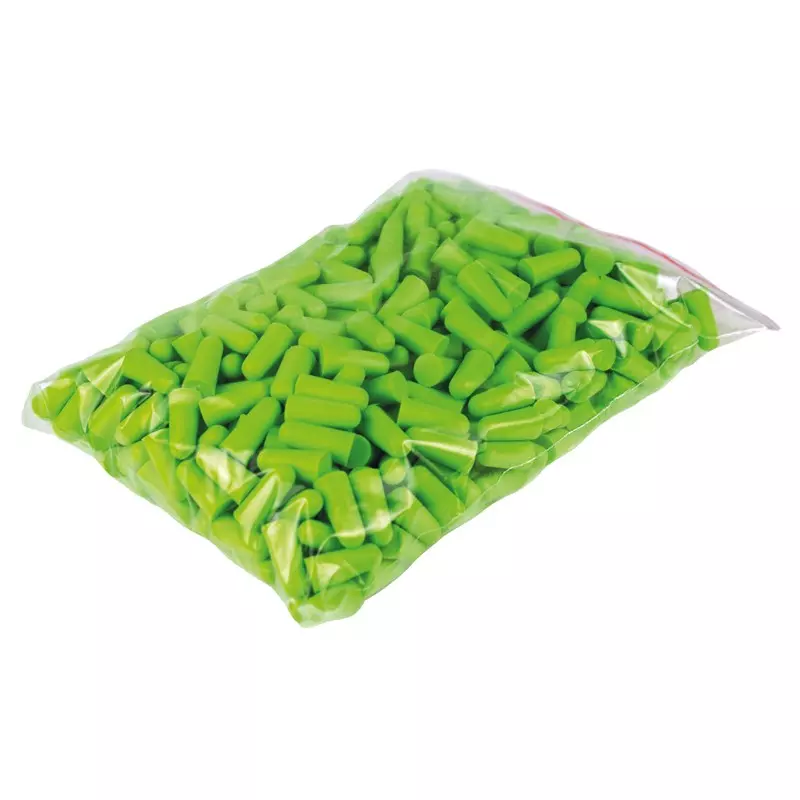 PRO FIT 161, Ear Plugs Soft-PU, Green, 250 Pieces Loose Packed, SNR-34dB (A), image 1, gallery thumbnail