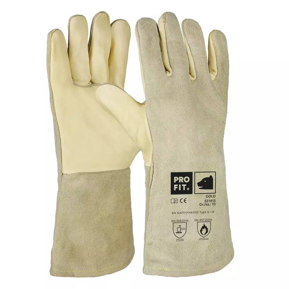 PRO FIT 531813, Combined Cowhide Welding Glove, image 1, gallery thumbnail