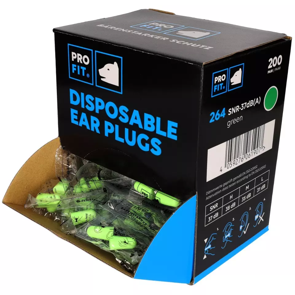 PRO FIT 264, Prosoft 37 Earplugs, SNR-37 dB(A), image 1, gallery thumbnail
