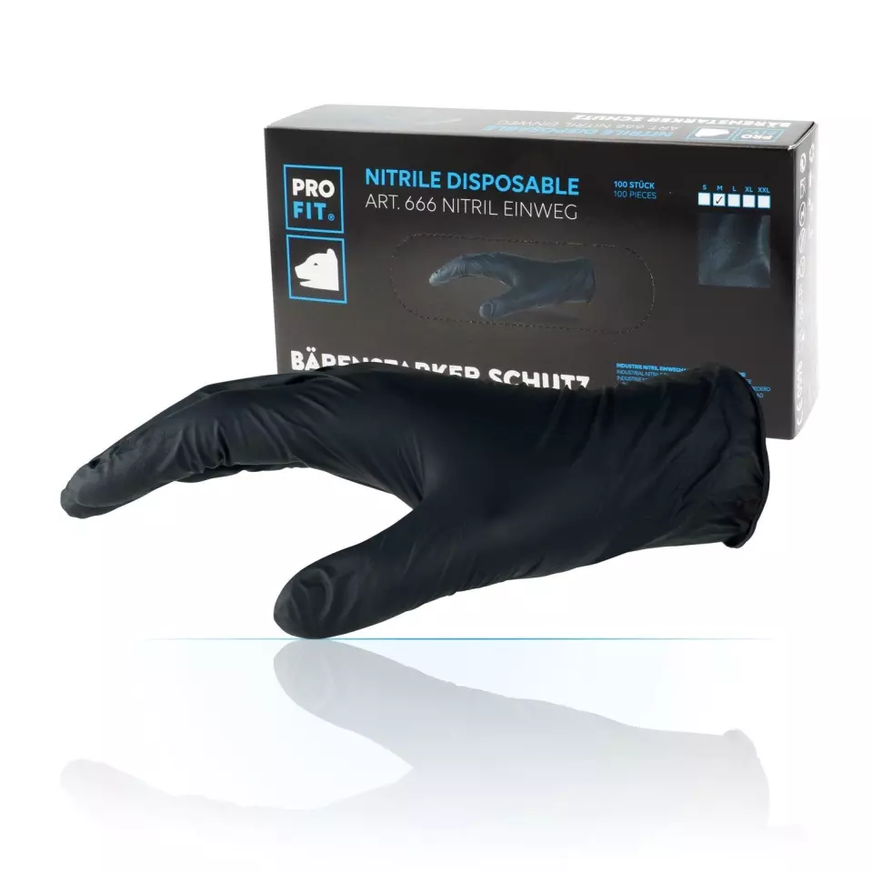 PRO FIT 666, Disposable Nitrile Gloves, image 1, gallery thumbnail