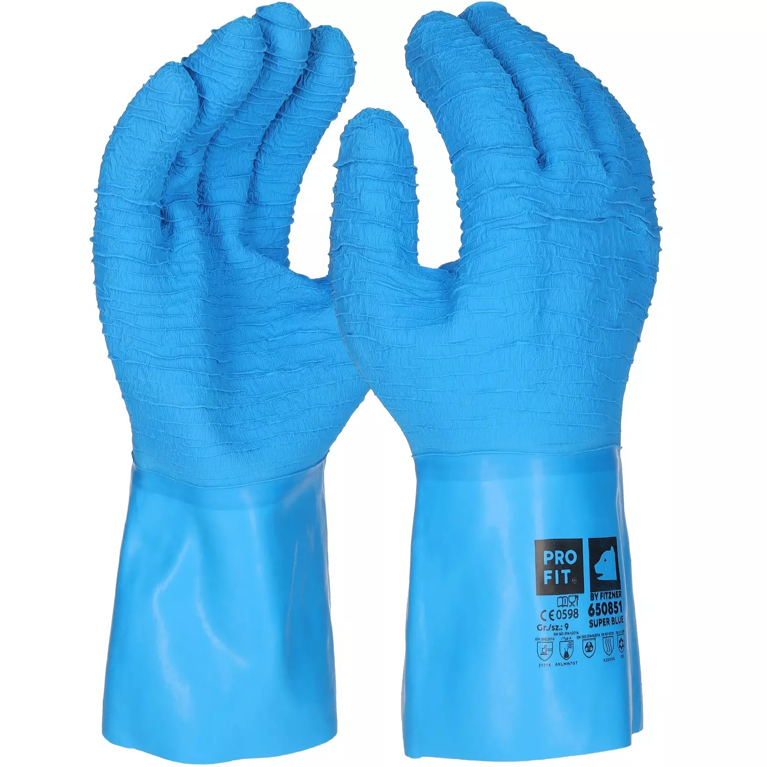 PRO FIT 650851, Latex Chemical Resistant Gloves, image 1