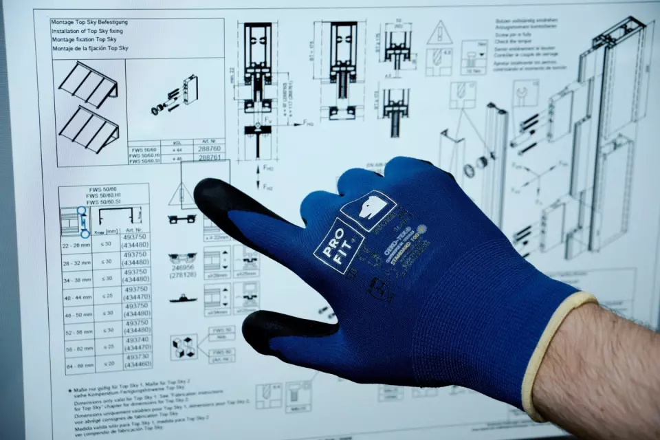 PRO FIT 404, Polymer-p Assembly Glove, image 5, gallery thumbnail