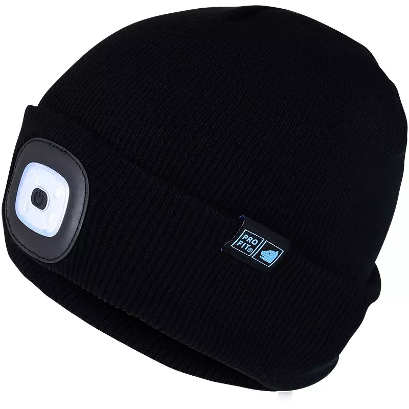 PRO FIT 220111, Beanie with Light, Black, image 1, gallery thumbnail