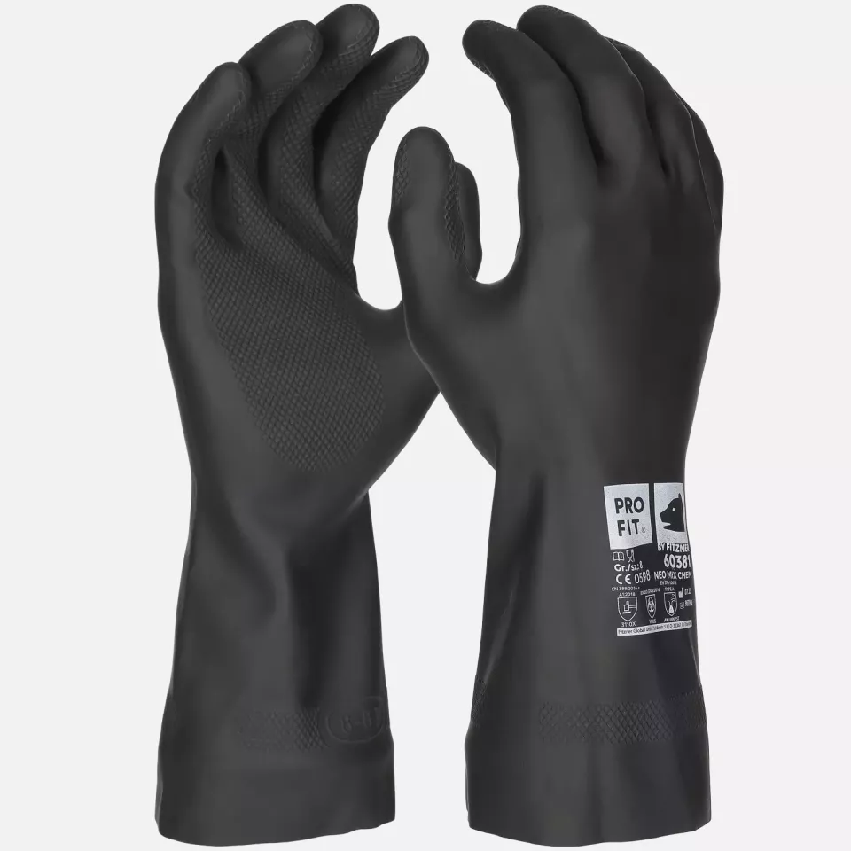 PRO FIT 60381, Neoprene/Latex Chemical Protection Glove, image 1, gallery thumbnail