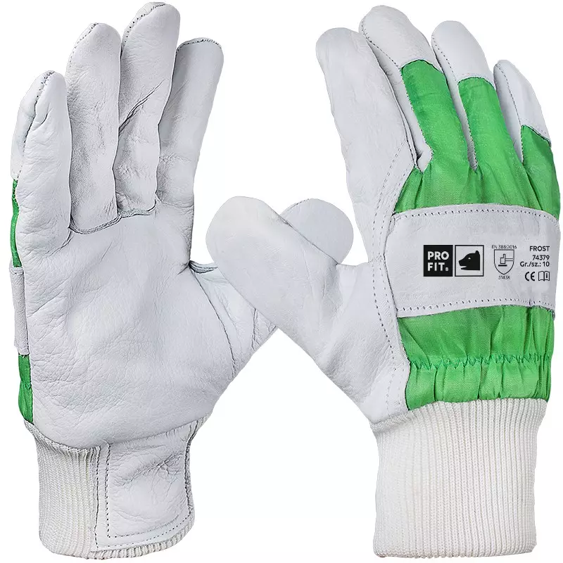 PRO FIT 74379, Full-Grain Cowhide Leather Work Gloves, image 1, gallery thumbnail