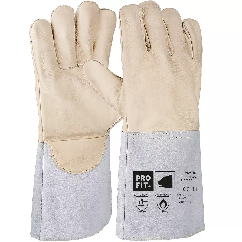 PRO FIT 521824, Cowhide Full Leather Welding Glove, image 1, gallery thumbnail