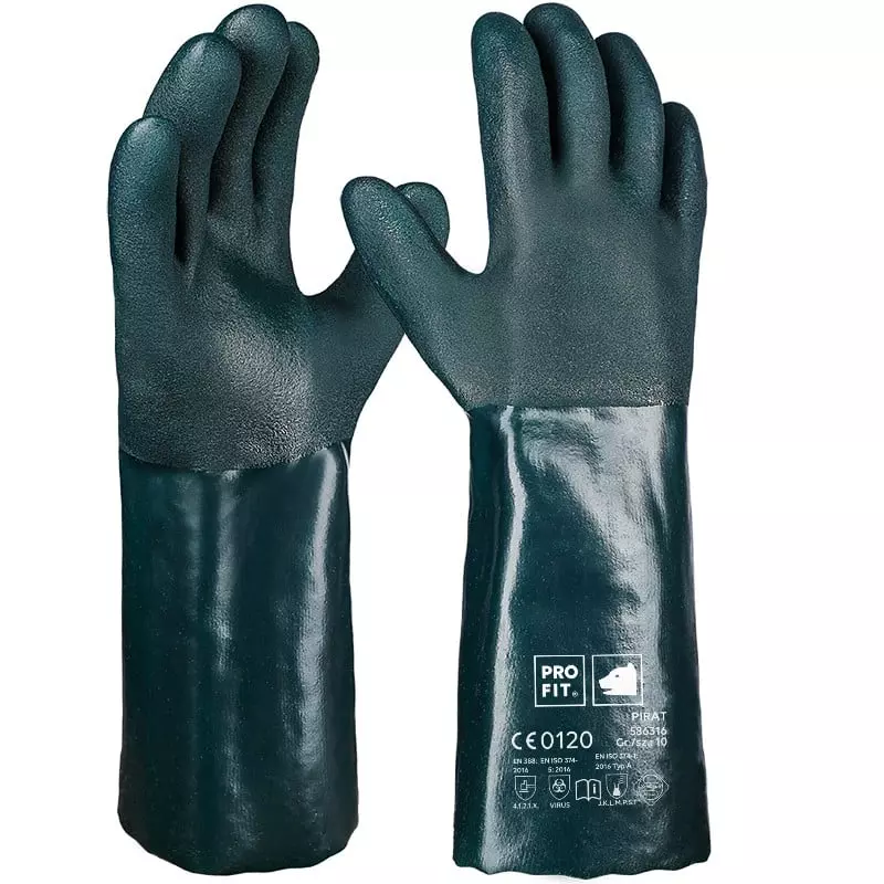 PRO FIT 586316, PVC Chemical Protection Gloves, image 1