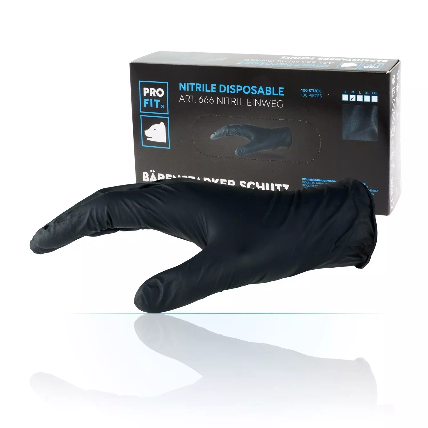 PRO FIT 666, Disposable Nitrile Gloves, image 1
