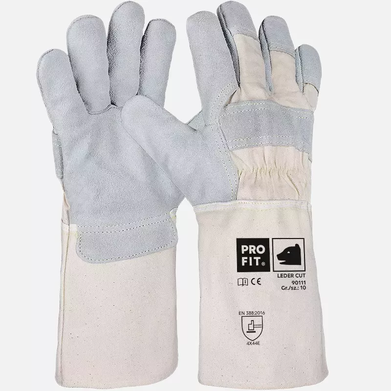 PRO FIT 90111, Cow Split Leather Cut Resistant Glove, image 1
