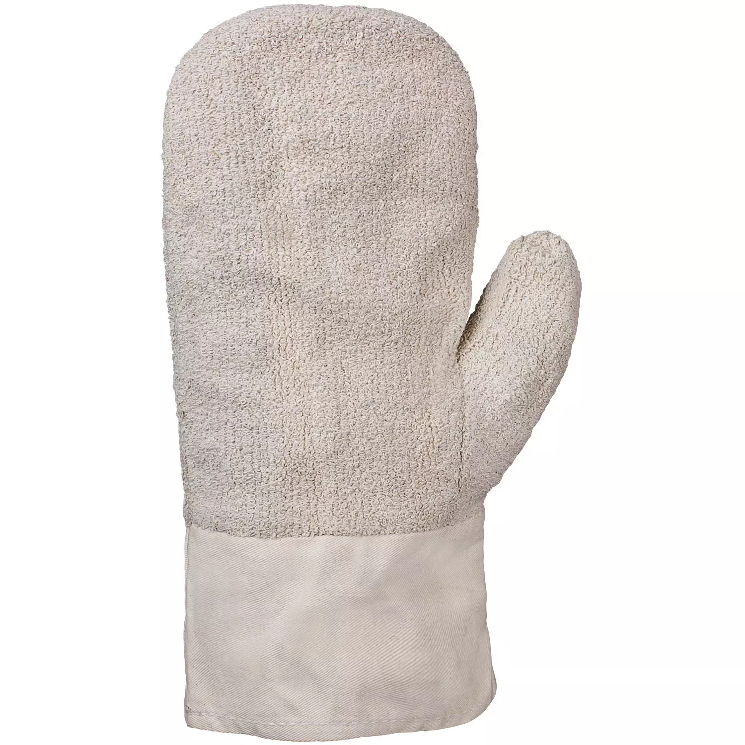 PRO FIT 642371, Cotton Terry Mitt, 35 cm, with Canvas Cuff