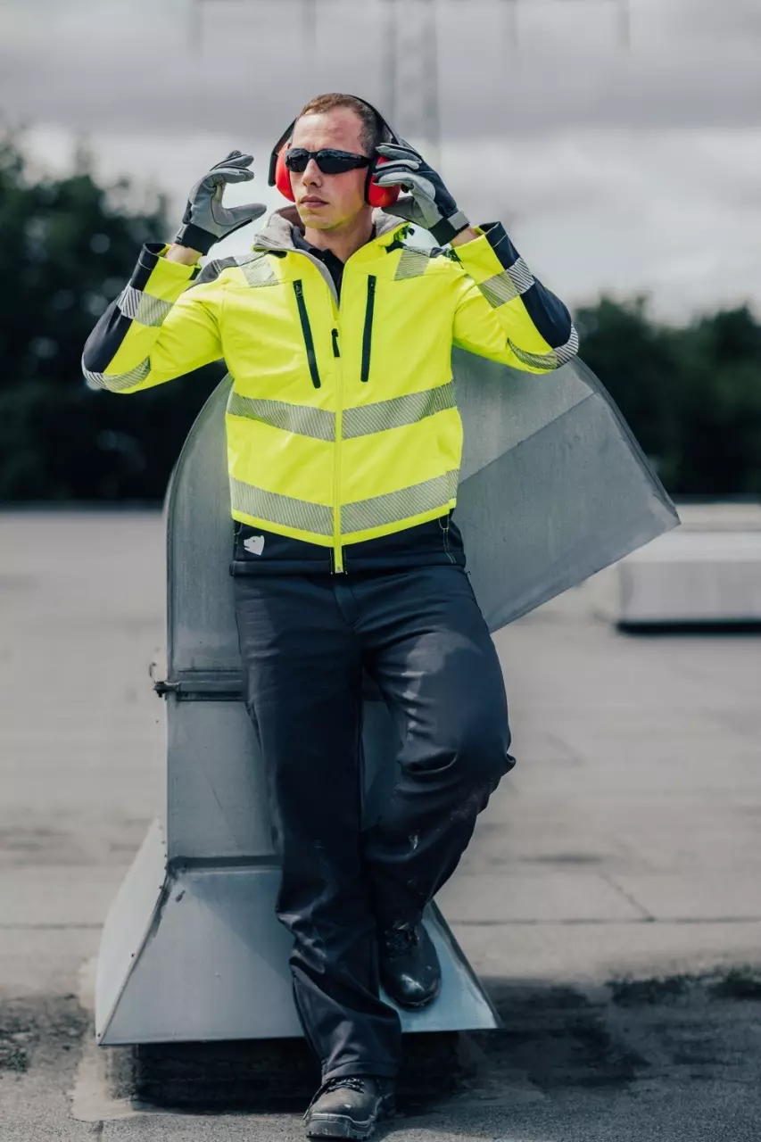 PRO FIT 957, Softshell Trousers Black, image 4, gallery thumbnail