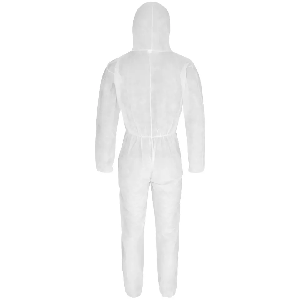 PRO FIT 1430, PP Protective Coverall, White, image 3, gallery thumbnail