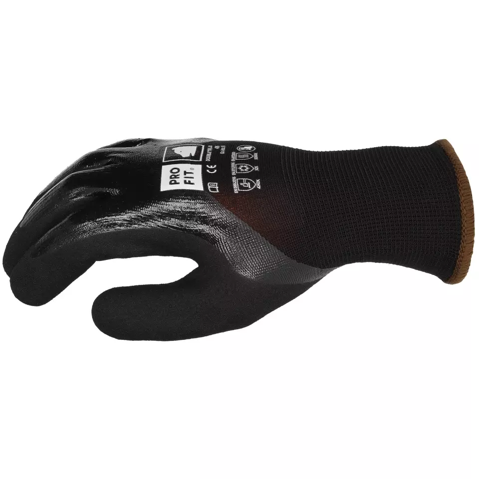 PRO FIT 476, Double Tril Nitril Winter Arbeitshandschuhe, schwarz, image 2, gallery thumbnail