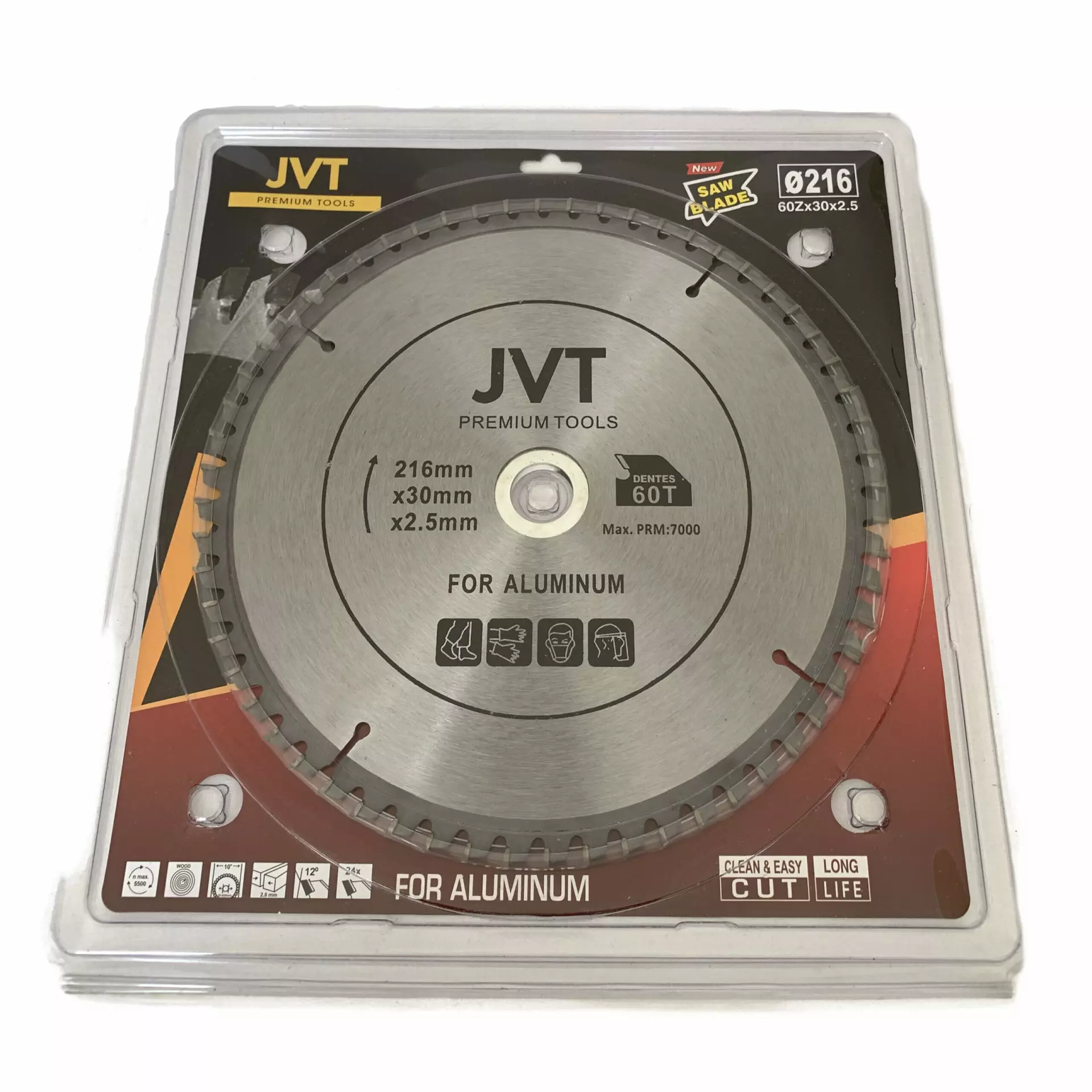 JVT JVT60Z, Circular Saw Blade 216 x 30 x 2.5mm Z-60 for Aluminum, image 1