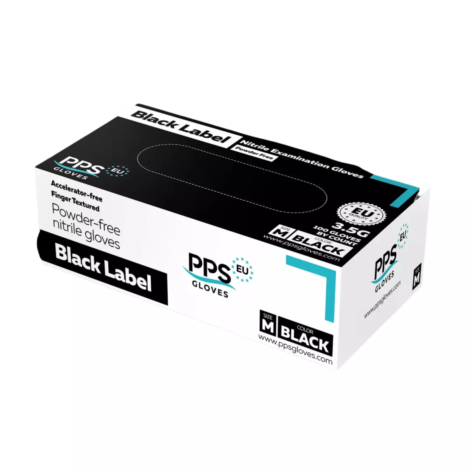 Black Label PPS-BL, Black Nitrile Gloves, image 1