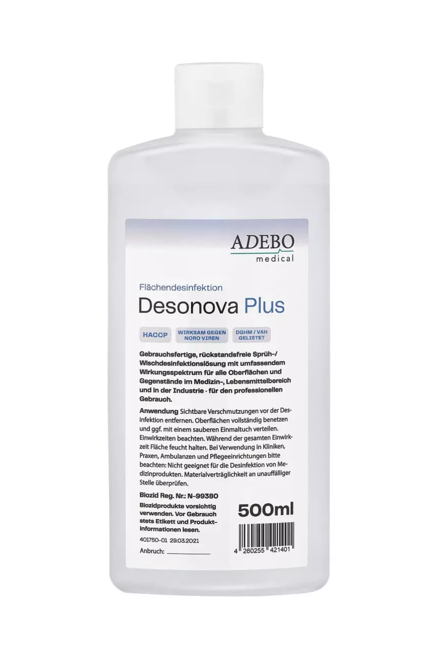 Adebo 13050, Desonova Plus Disinfectant 500 ml, image 1, gallery thumbnail
