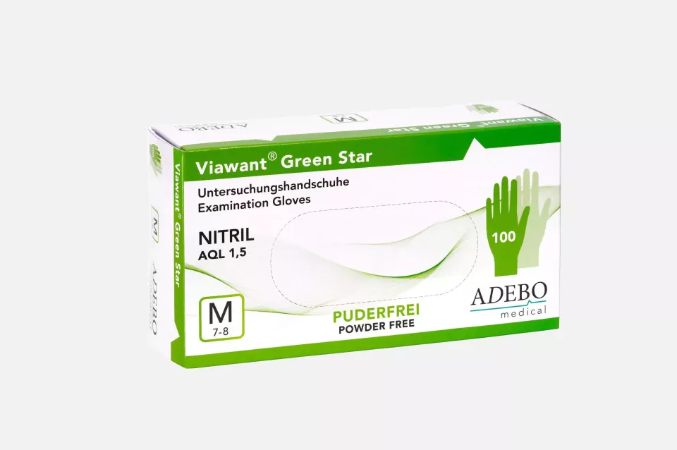 Adebo 200, Viawant Nitrile Green Star, image 1, gallery thumbnail