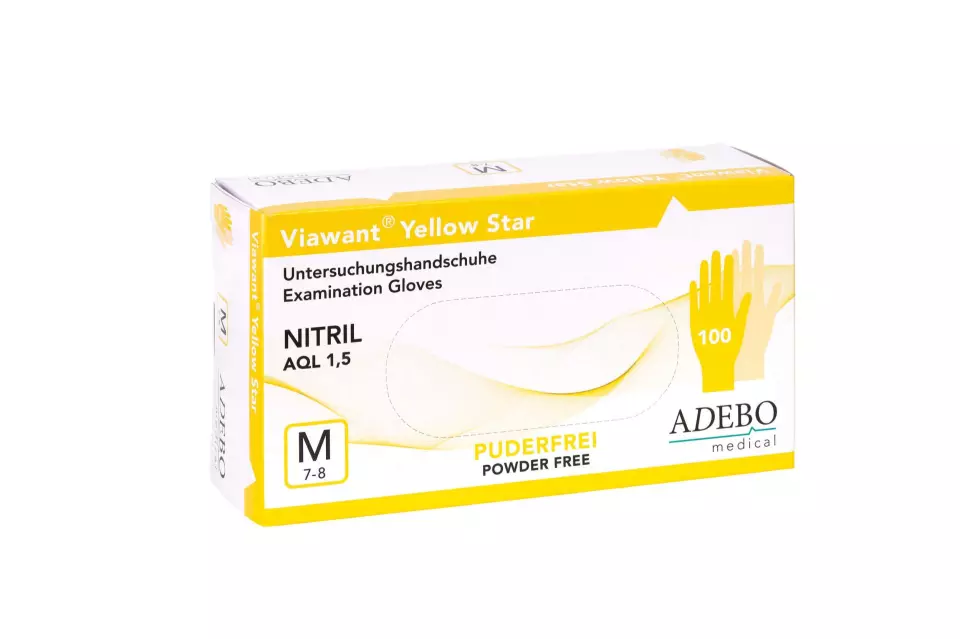 Adebo 220, Viawant Nitrile Yellow Star, image 1, gallery thumbnail